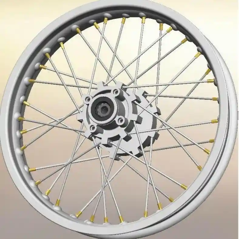 Motorcycle wheel rim assembly